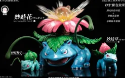 1/20 Scale World Zukan Evolution of Venusaur Set - Pokemon Resin Statue - Wang Wang Studio