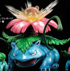 1/20 Scale World Zukan Evolution of Venusaur Set - Pokemon Resin Statue - Wang Wang Studio