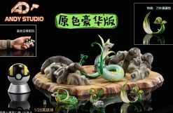 1/20 Scale World Zukan Evolution of Serperior Set - Pokemon Resin Statue - Andy Studio