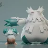 1/20 Scale World Zukan Evolution of Abomasnow Set - Pokemon Resin Statue - Jiang Studios