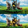 1/20 Scale World Zukan Evolution of Luxray Set - Pokemon Statue - ZB Studio