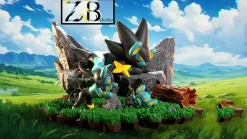 1/20 Scale World Zukan Evolution of Luxray Set - Pokemon Statue - ZB Studio