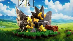 1/20 Scale World Zukan Evolution of Luxray Set - Pokemon Statue - ZB Studio