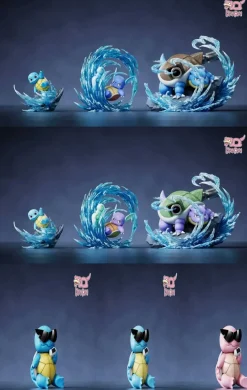 1/20 Scale World Zukan Evolution of Blastoise Set - Pokemon Statue - DaiDai Studio