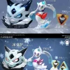 1/20 Scale World Zukan Evolution of Glalie Set & Froslass - Pokemon Resin Statue - Wang Wang Studio