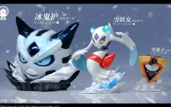1/20 Scale World Zukan Evolution of Glalie Set & Froslass - Pokemon Resin Statue - Wang Wang Studio