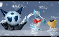 1/20 Scale World Zukan Evolution of Glalie Set & Froslass - Pokemon Resin Statue - Wang Wang Studio