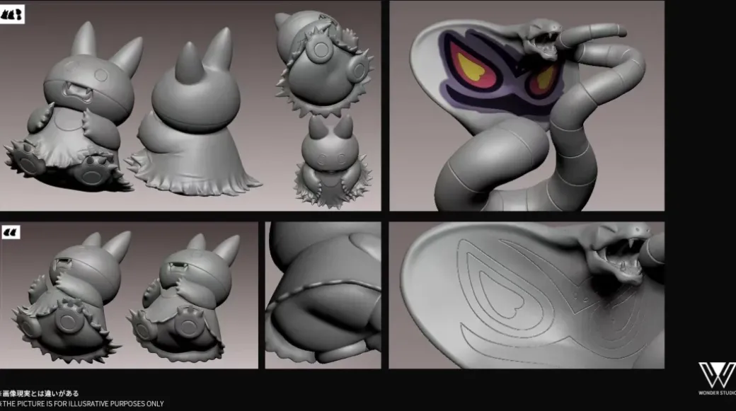 1/20 Scale World Zukan Evolution of Arbok Set & Serperior Set - Pokemon Resin Statue - Wonder Studio