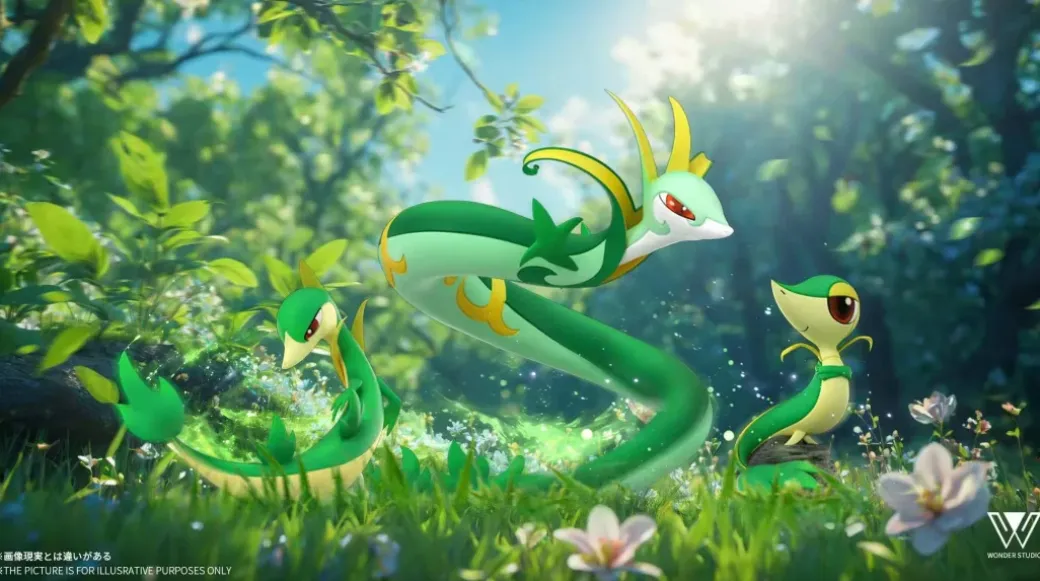 1/20 Scale World Zukan Evolution of Arbok Set & Serperior Set - Pokemon Resin Statue - Wonder Studio
