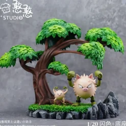 1/20 Scale World Zukan Evolution of Primeape Set - Pokemon Resin Statue - HanHan Studio