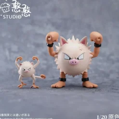 1/20 Scale World Zukan Evolution of Primeape Set - Pokemon Resin Statue - HanHan Studio