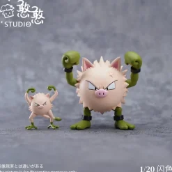 1/20 Scale World Zukan Evolution of Primeape Set - Pokemon Resin Statue - HanHan Studio