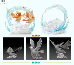 1/20 Scale World Zukan Evolution of Pidgeot Set - Pokemon Resin Statue - XO Studio