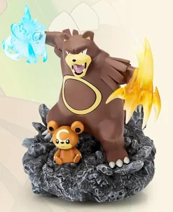 1/20 Scale World Zukan Evolution of Ursaring Set - Pokemon Resin Statue - XO Studio