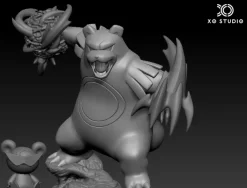 1/20 Scale World Zukan Evolution of Ursaring Set - Pokemon Resin Statue - XO Studio