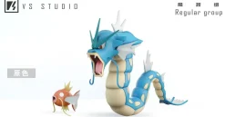 1/20 Scale World Zukan Evolution of Gyarados Set & Poliwrath Set & Politoed - Pokemon Resin Statue - VS Studio