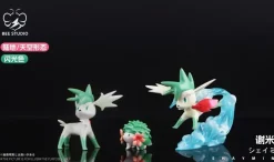 1/20 Scale World Zukan Evolution of Shaymin Set - Pokemon Resin Statue - Bee Studio