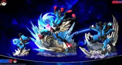 1/20 Scale World Zukan Evolution of Lucario Set - Pokemon Statue - MT Studio