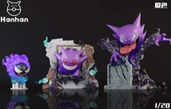 1/20 Scale World Zukan Evolution of Gengar Set - Pokemon Statue - HanHan Studio
