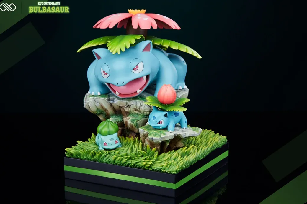 1/20 Scale World Zukan Evolution of Bulbasaur Set - Pokemon Resin Statue - Unlimited Studios