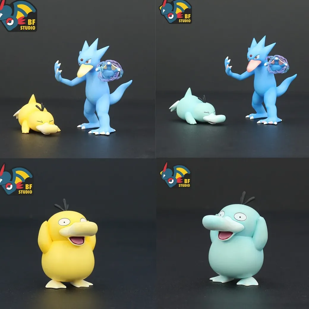 1/20 Scale World Zukan Evolution of Psyduck Set - Pokemon Statue - BF Studio