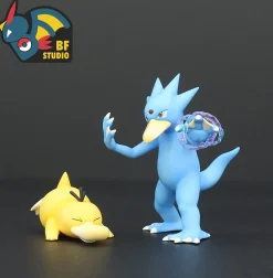 1/20 Scale World Zukan Evolution of Psyduck Set - Pokemon Statue - BF Studio
