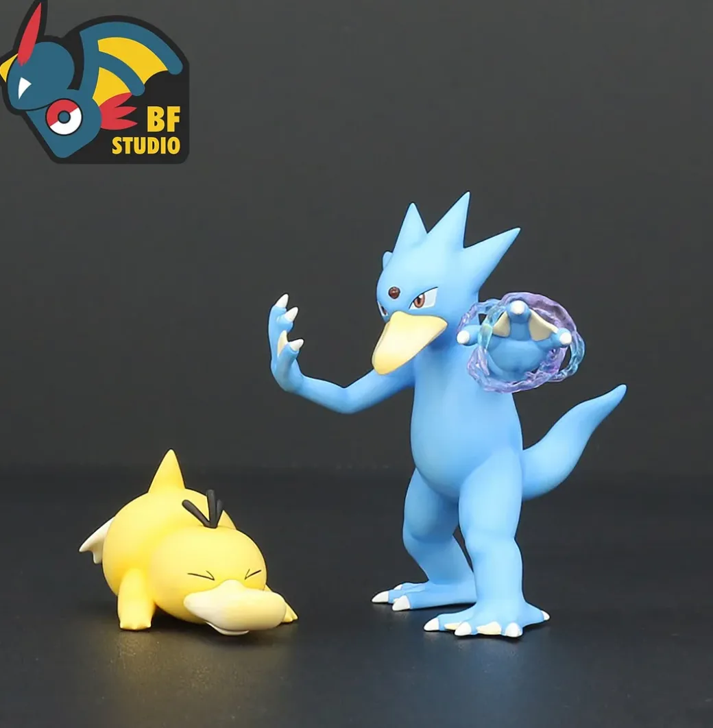 1/20 Scale World Zukan Evolution of Psyduck Set - Pokemon Statue - BF Studio