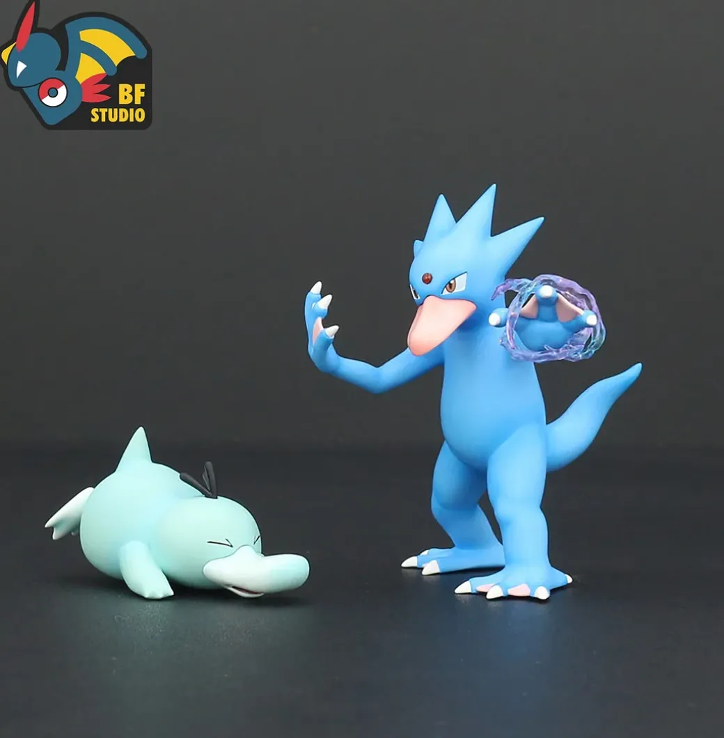 1/20 Scale World Zukan Evolution of Psyduck Set - Pokemon Statue - BF Studio