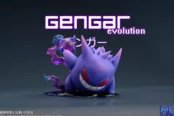 1/20 Scale World Zukan Evolutionary Combination Series Gengar Family - Pokemon Resin Statue - MG Studios