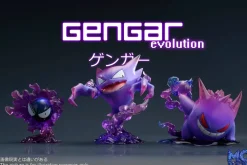 1/20 Scale World Zukan Evolutionary Combination Series Gengar Family - Pokemon Resin Statue - MG Studios