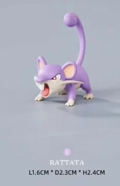 1/20 Scale World Zukan Evolution of Rattata Set & Spearow Set - Pokemon Resin Statue - Unlimited Studios