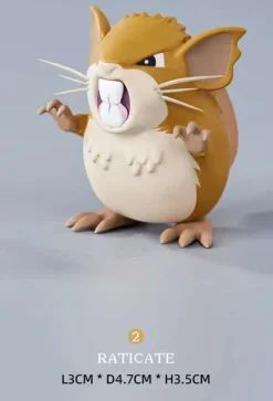 1/20 Scale World Zukan Evolution of Rattata Set & Spearow Set - Pokemon Resin Statue - Unlimited Studios