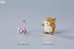 1/20 Scale World Zukan Evolution of Rattata Set & Spearow Set - Pokemon Resin Statue - Unlimited Studios