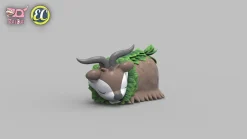 1/20 Scale World Zukan Evolution of Gogoat Set - Pokemon Resin Statue - EC-Studio