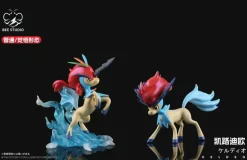 1/20 Scale World Zukan Evolution of Keldeo Set - Pokemon Resin Statue - Bee Studio