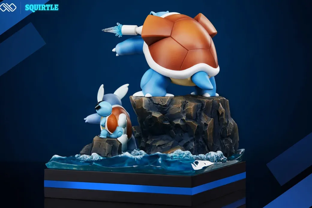 1/20 Scale World Zukan Evolution of Squirtle Set - Pokemon Resin Statue - Unlimited Studios