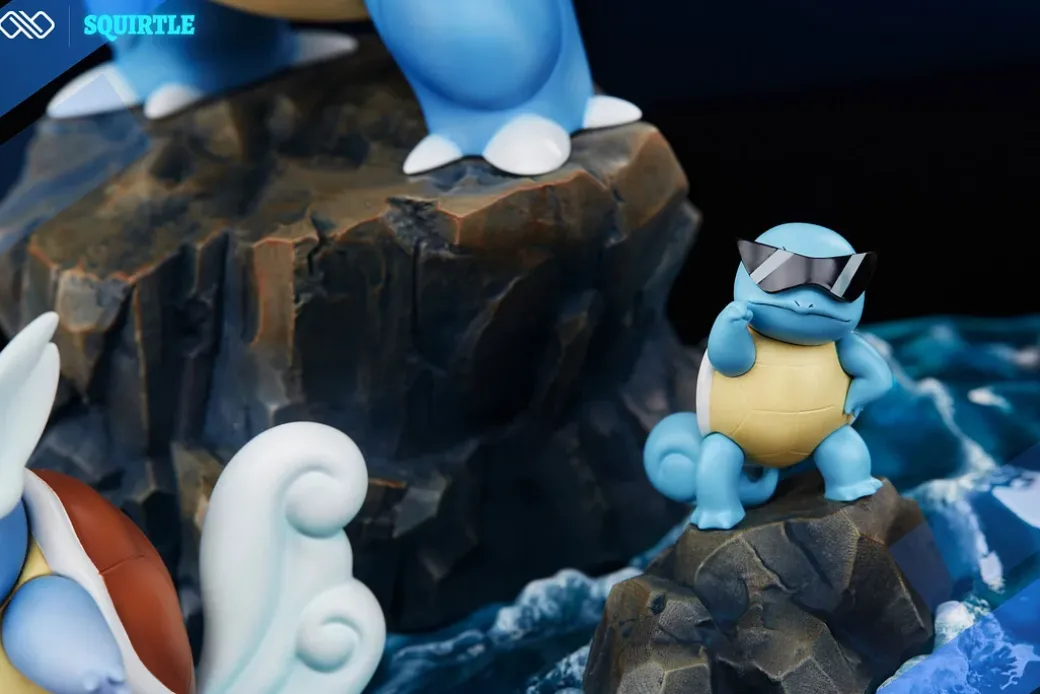 1/20 Scale World Zukan Evolution of Squirtle Set - Pokemon Resin Statue - Unlimited Studios