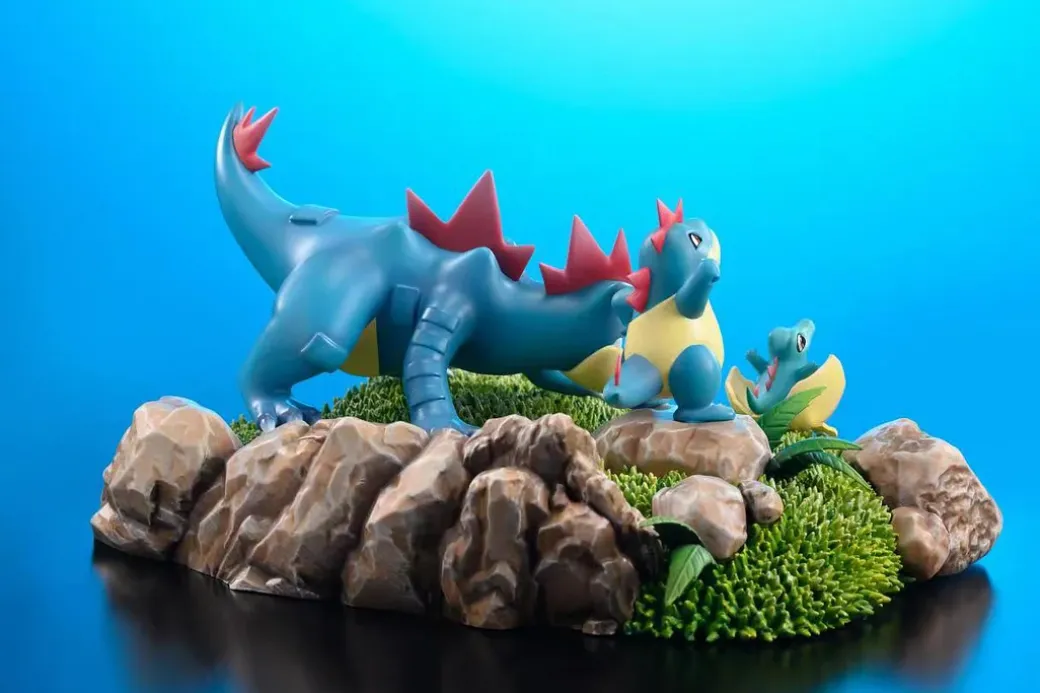 1/20 Scale World Zukan Evolution of Buizel Set & Whiscash Set & Feraligatr Set - Pokemon Statue - ShengTaiPinTu Studio