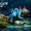 1/20 Scale World Zukan Evolution of Feraligatr Set - Pokemon Resin Statue - SK Studios