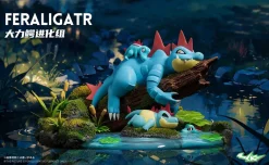 1/20 Scale World Zukan Evolution of Feraligatr Set - Pokemon Resin Statue - SK Studios