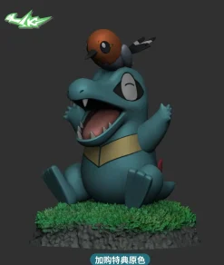 1/20 Scale World Zukan Evolution of Feraligatr Set - Pokemon Resin Statue - SK Studios