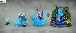 1/20 Scale World Zukan Evolution of Greninja Set - Pokemon Statue - Q10 Studio