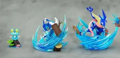 1/20 Scale World Zukan Evolution of Greninja Set - Pokemon Statue - Q10 Studio