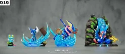 1/20 Scale World Zukan Evolution of Greninja Set - Pokemon Statue - Q10 Studio