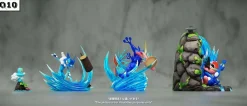 1/20 Scale World Zukan Evolution of Greninja Set - Pokemon Statue - Q10 Studio
