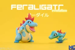 1/20 Scale World Zukan Evolutionary Combination Series Feraligatr Family - Pokemon Resin Statue - MG Studios