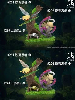 1/20 Scale World Zukan Evolution of Nincada Set - Pokemon Resin Statue - JB Studio