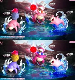 1/20 Scale World Zukan Evolution of Slowpoke Set - Pokemon Resin Statue - DaiDai Studio