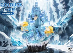 1/20 Scale World Zukan Evolution of Golduck Set - Pokemon Resin Statue - Wonder Studio