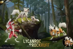 1/20 Scale World Zukan Evolution of Lycanroc Set - Pokemon Statue - T1 Studios
